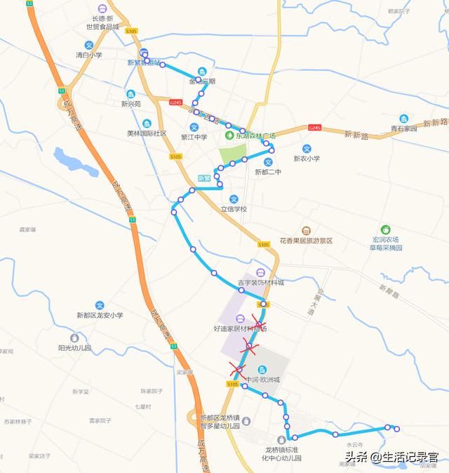 成彭快速通道具体线路图片