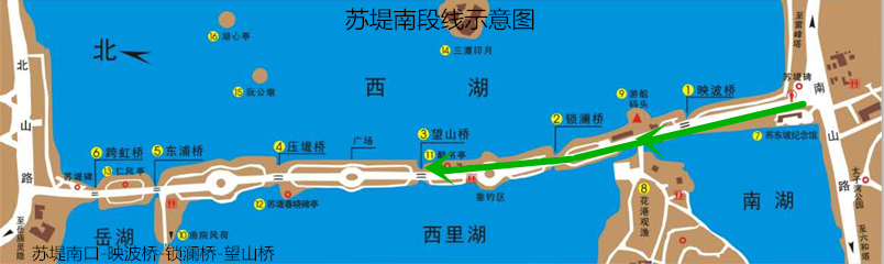 >>>>苏堤南段线
