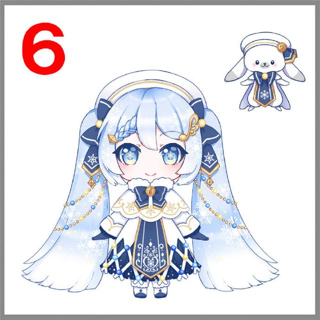 雪初音形象会先推出q版,之后还会创作一般比例大小的形象,除了可爱的