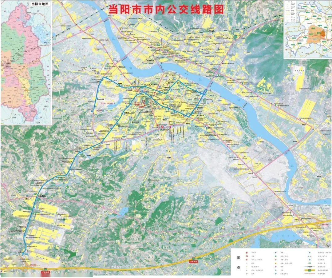 当阳市公交线路图图片