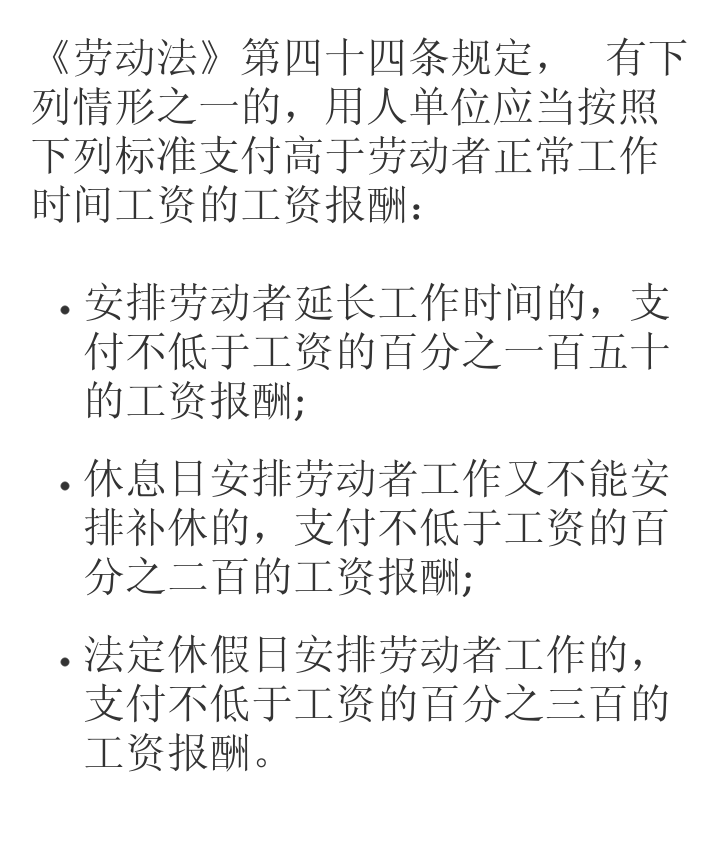 國家說休5天我沒有怎麼辦值班怎麼算工資快看勞動法