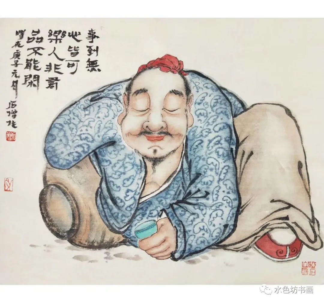 画家专栏│石僧可爱怪老头趣味纸上来