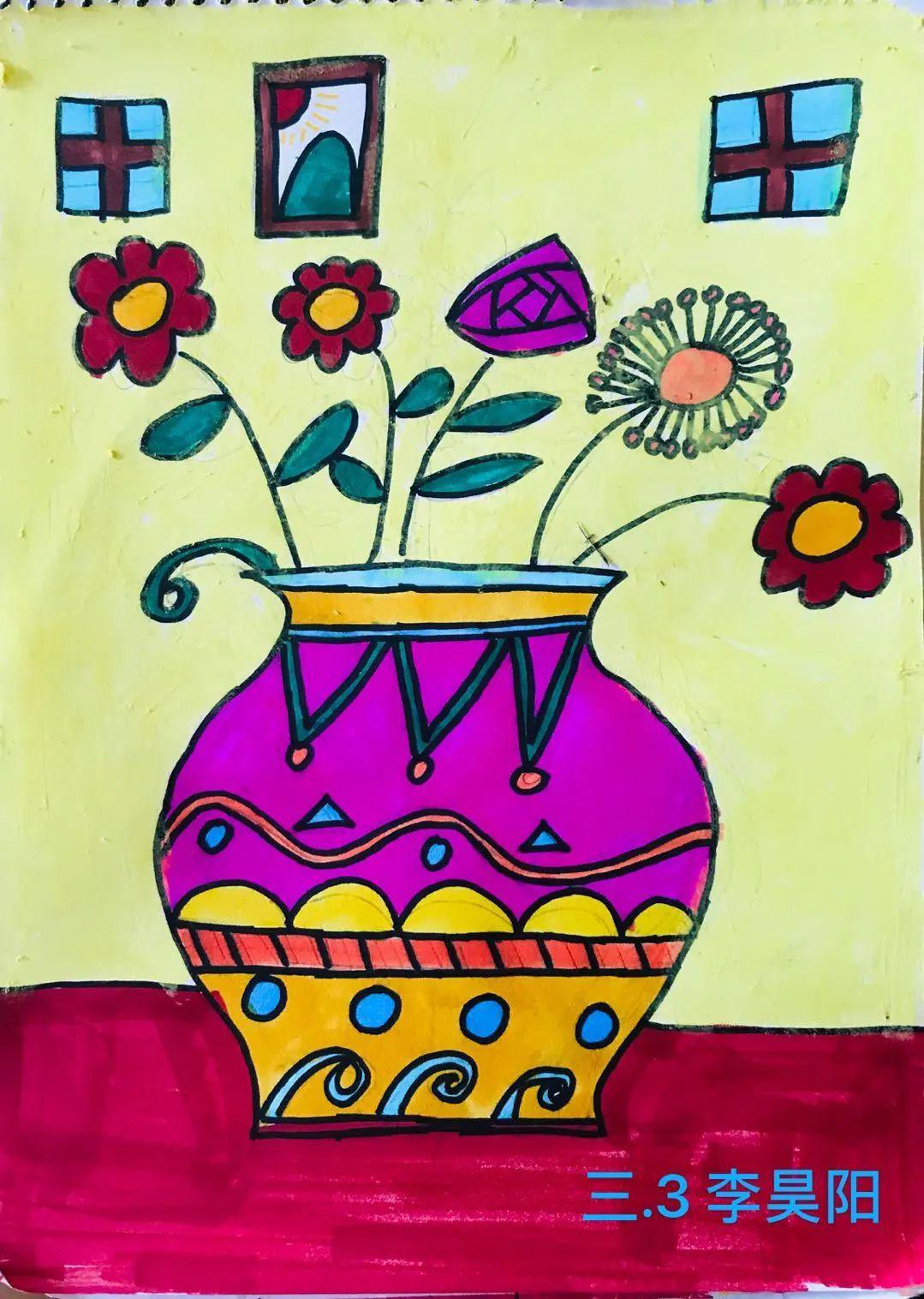 三年级美术花瓶图片