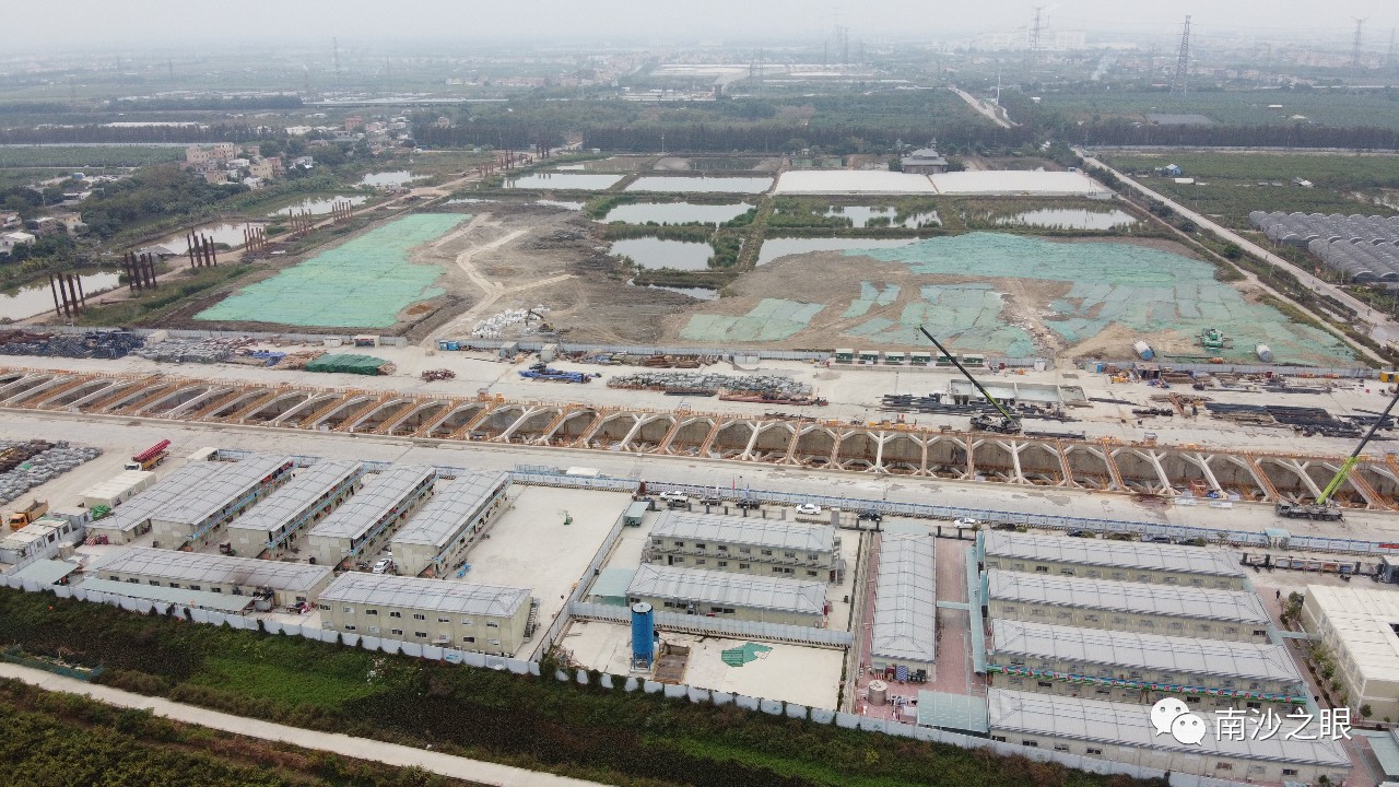 南沙之眼深中通道南沙港铁路明珠湾大桥万顷沙交通枢纽合集