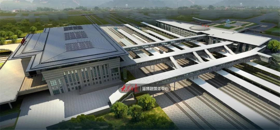高大上,淄博火车站建成这样(高清效果图)_改造
