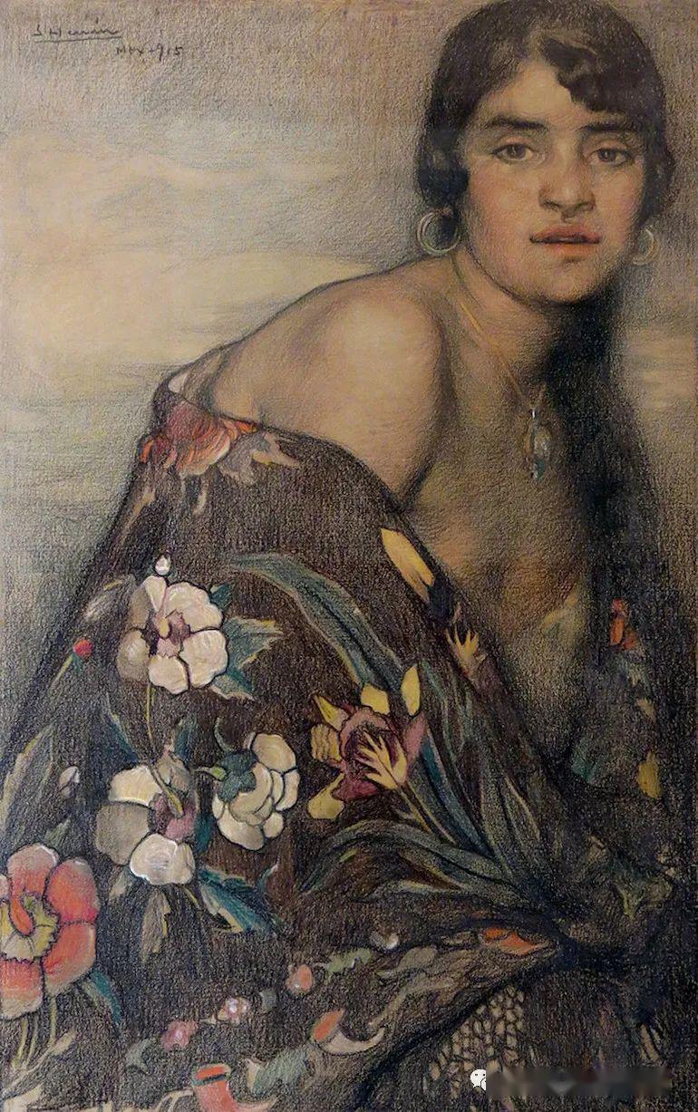 墨西哥著名画家,壁画家 saturnino herrán 经典绘画作品_赫兰