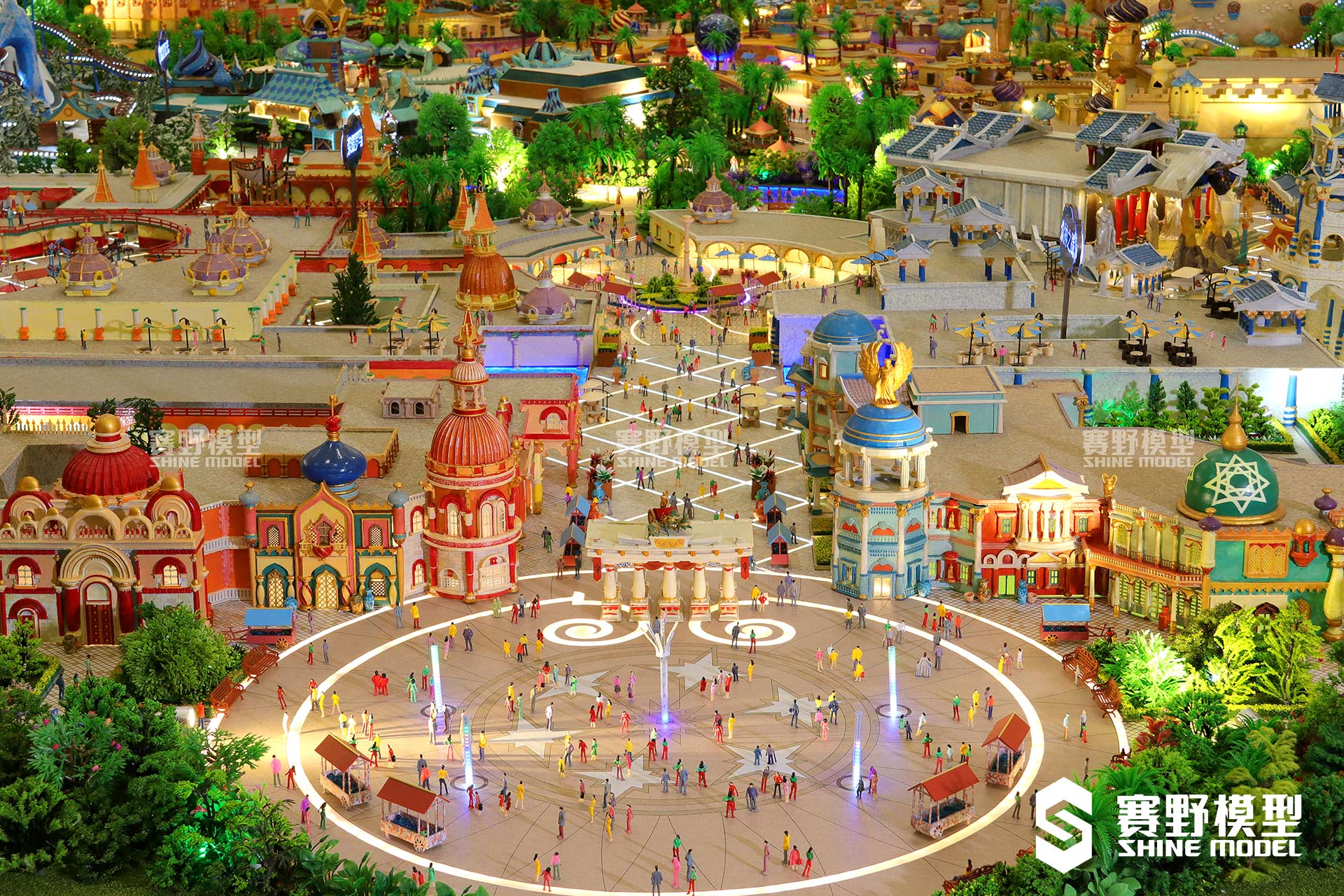 赛野模型 | 丝路欢乐世界沙盘模型