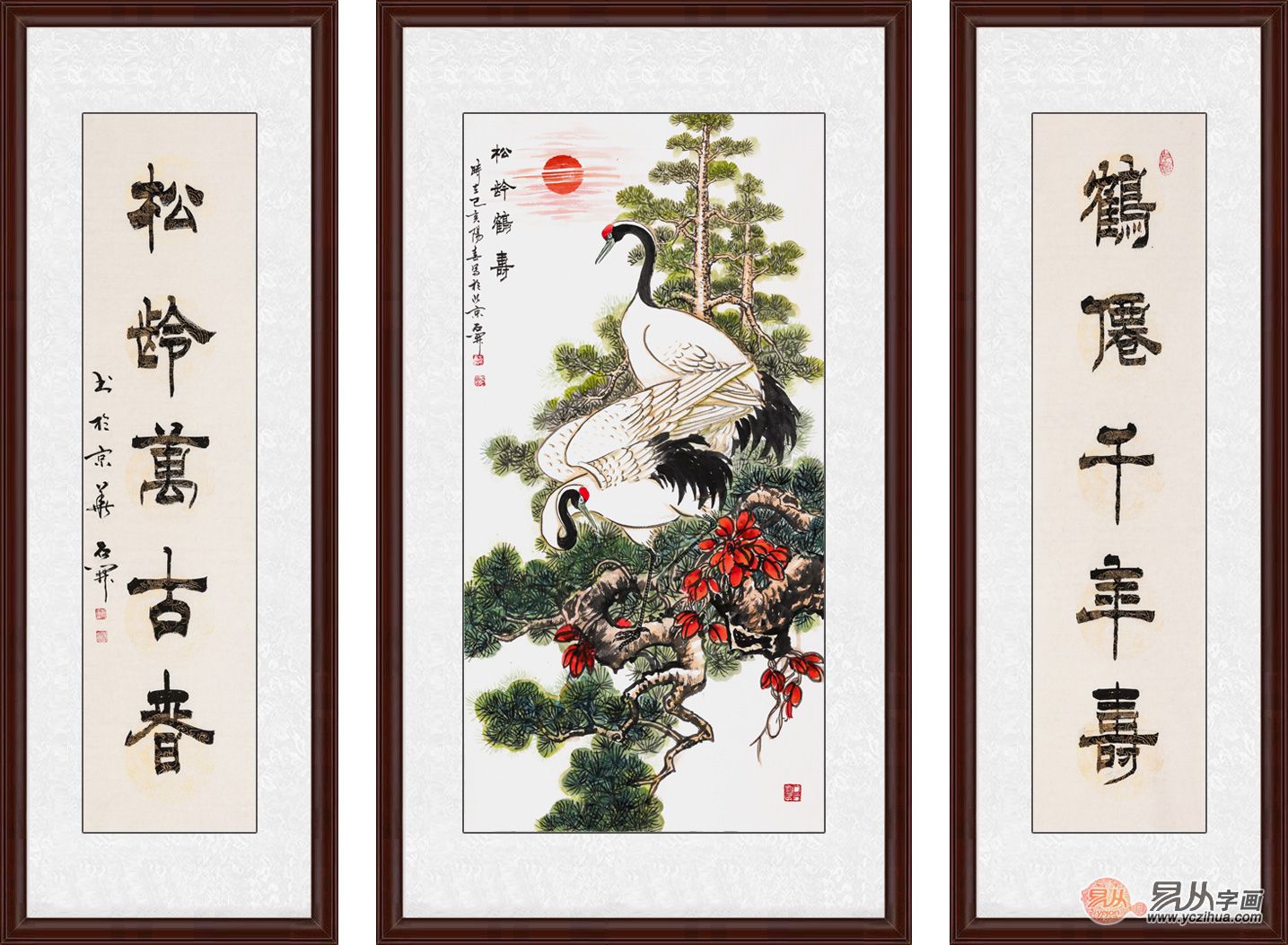 装饰客厅沙发墙的画这些花鸟国画正流行