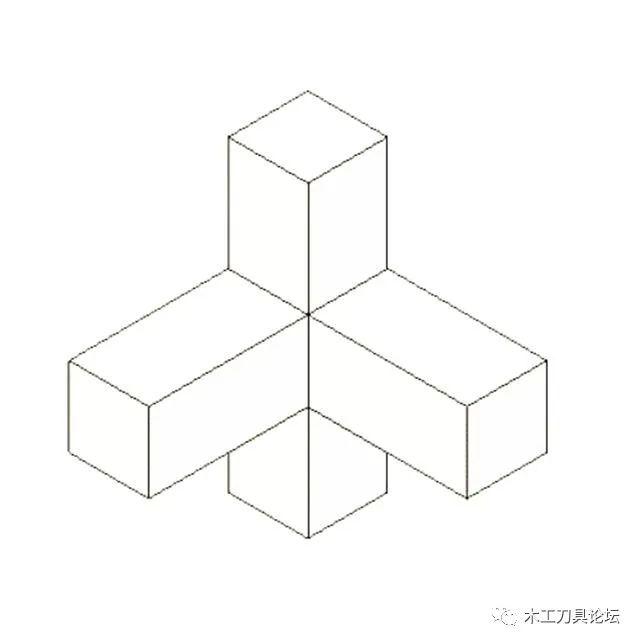 三方组榫双补丁咬合式拼接小菊组拼接燕尾式榫四方燕尾式接合套环接头