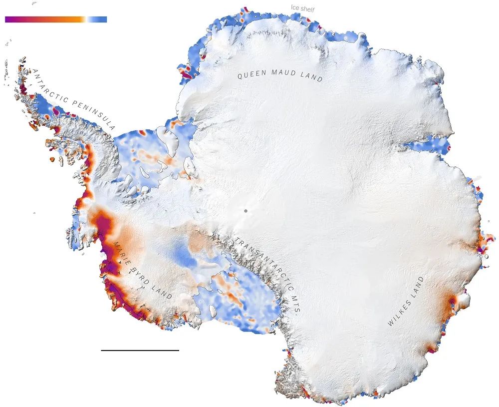 原创最精确卫星图片显示南极有27处在变化地球空调或在失效
