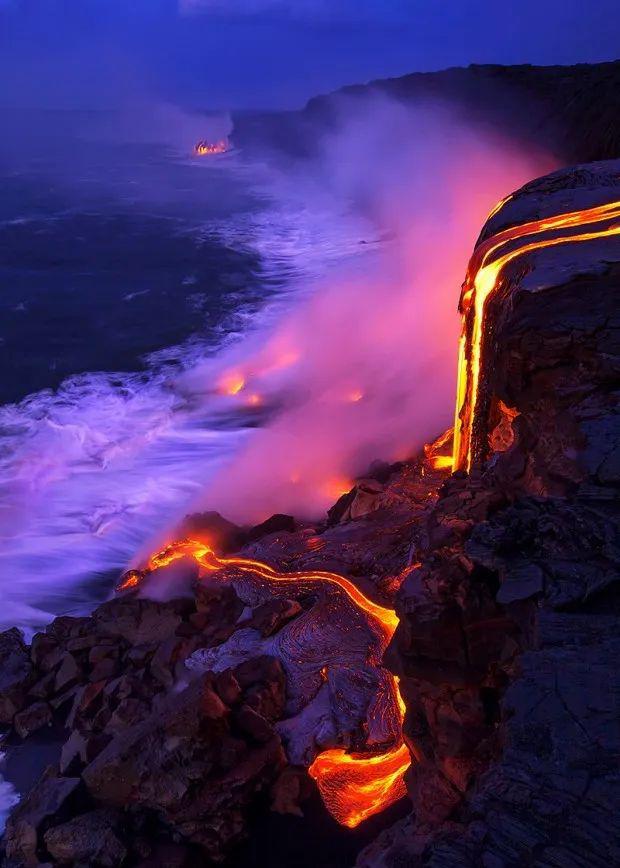 和岩浆跳舞的摄影师