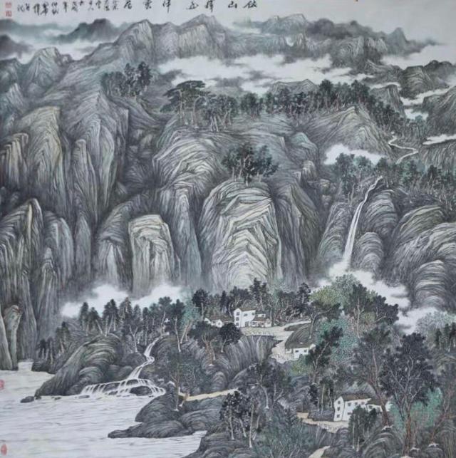 "斯文在天地 至乐寄山林"——孔令伟山水画赏析_作品