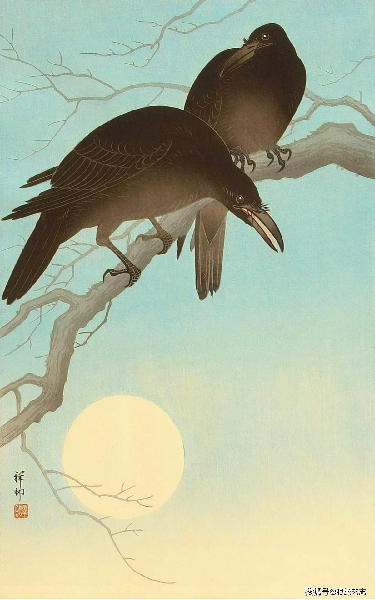 花鸟画就是画画小动物?日本画家小原古邨的情,趣,气