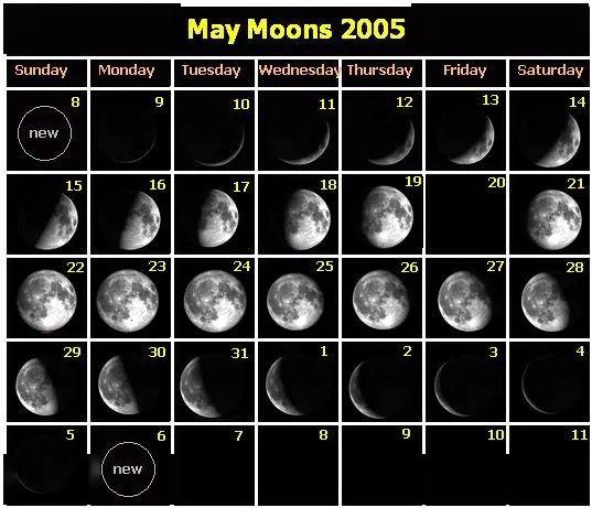 月的演变过程画图图片