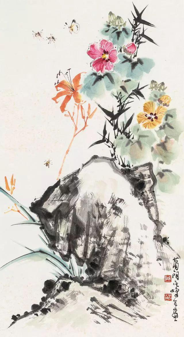 "王萧画派"的萧朗先生谈艺录以及绘画欣赏_花鸟画