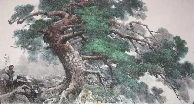 松树画大全,名家画苍松,湖帆画松_大山谷图库