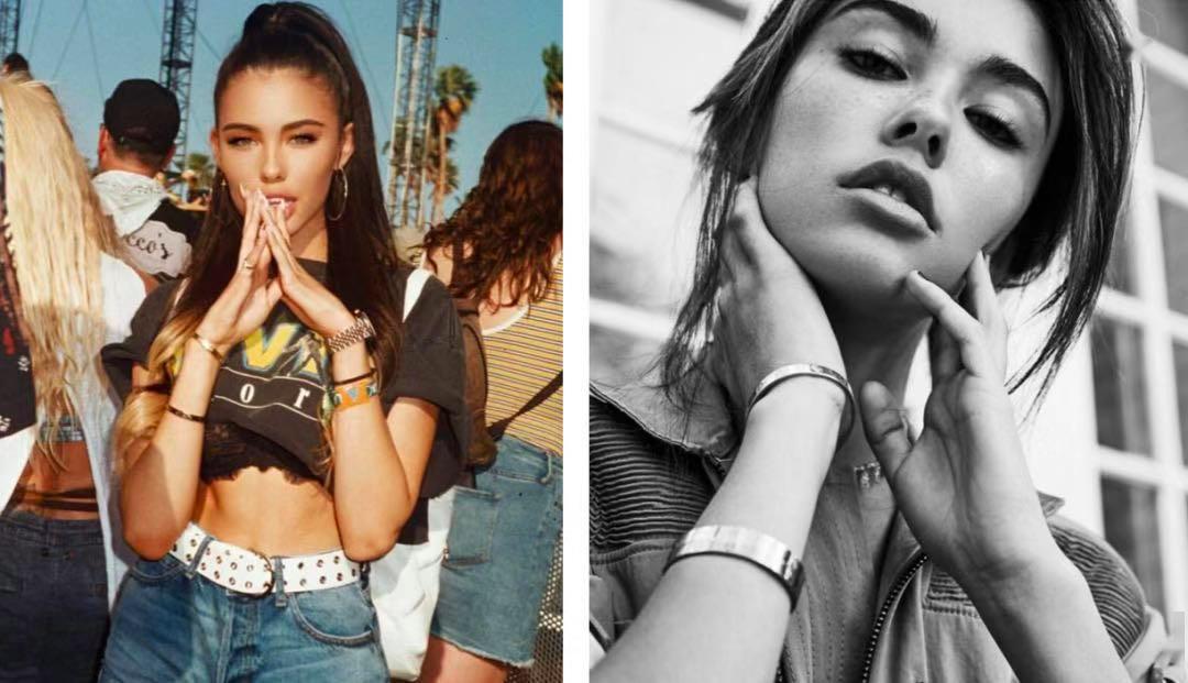 这个女孩21岁出道九年,早已红遍全美,极致身材的madison beer作为欧美