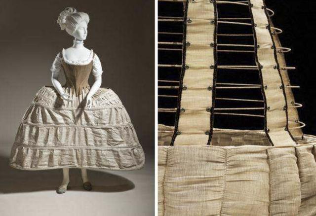 在洛可可风格服饰中,裙撑是一种具有很大比例的元素,然而随着近几年