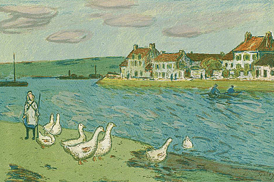 代表作《木料场》《枫丹白露河边》《圣马丁运河》《鲁弗申的雪》