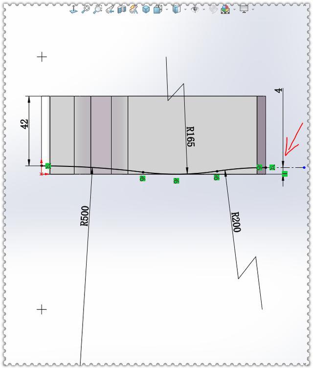 用solidworks画一个多筋零件筋的位置很容易出错