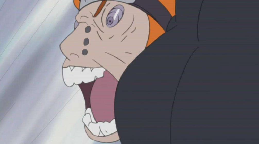 第一个,佩恩崩坏的画风.在佩恩亲自出手,摧毁了木叶后.