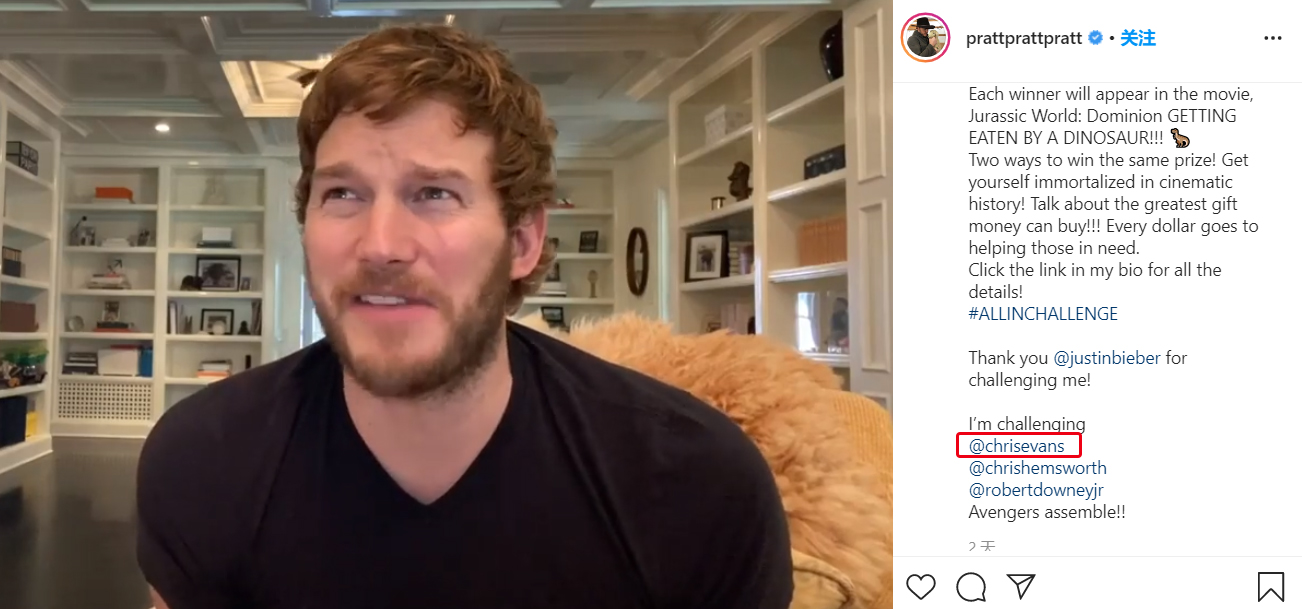 美国队长开通ins为公益拉漫威英雄们助阵7小时吸粉破百万未达期望