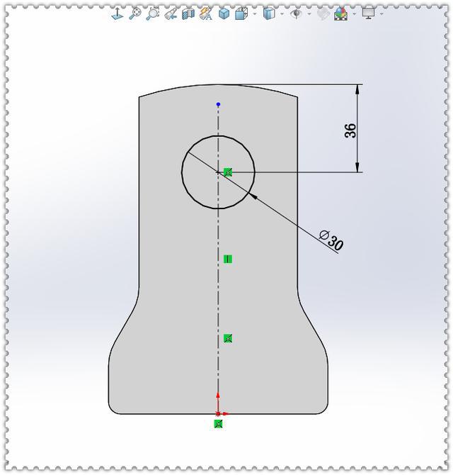 用solidworks画一个多筋零件筋的位置很容易出错