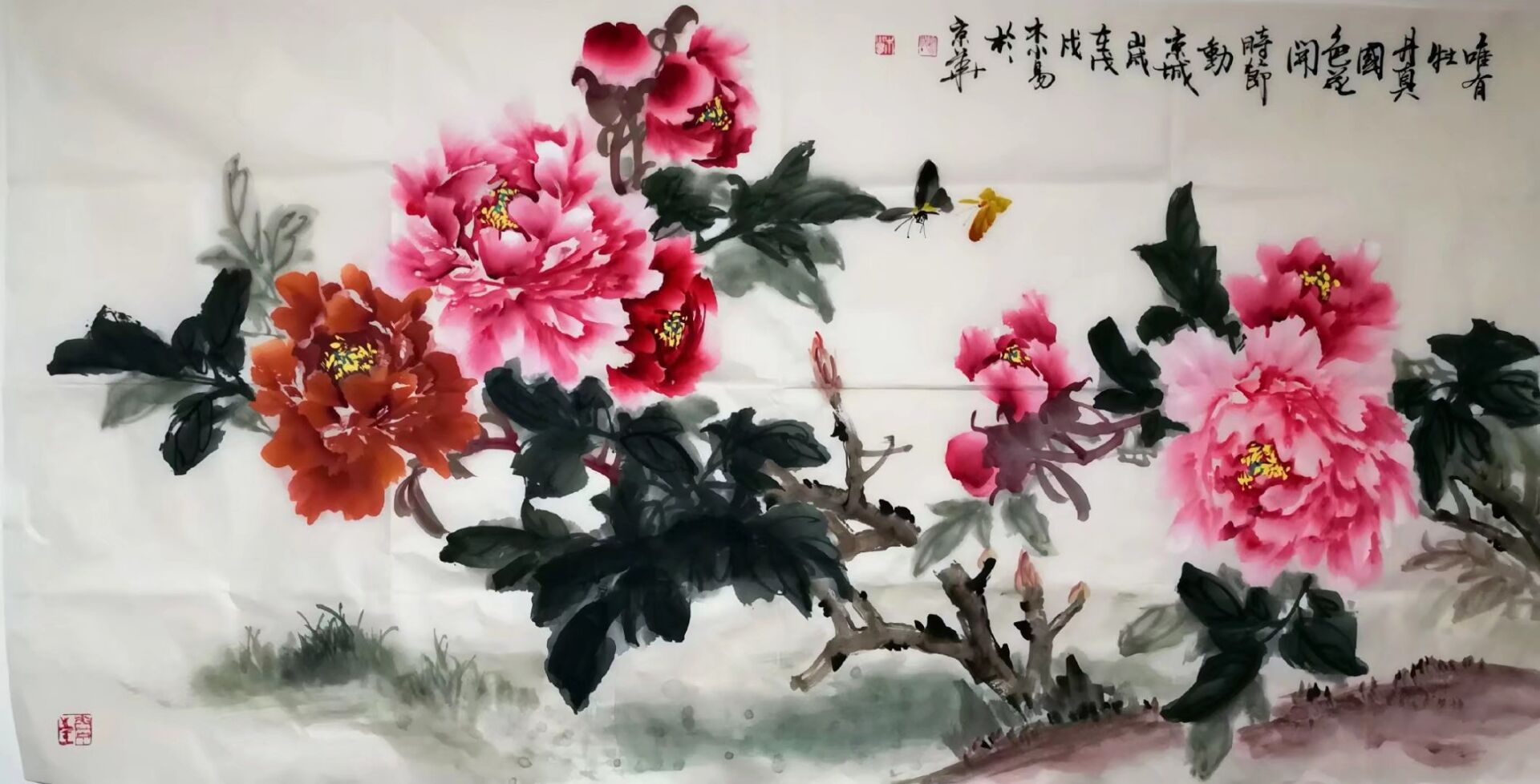 画家木小易艺术作品欣赏_牡丹