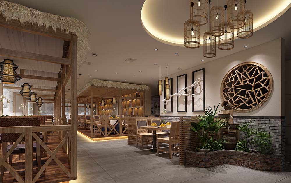 合肥360平米新中式餐饮店装修设计