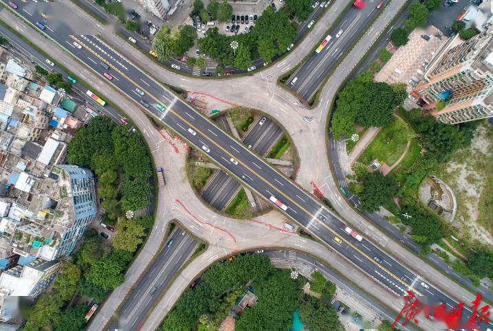 航拍客村立交维修第一阶段完工第四层连通桥现重启