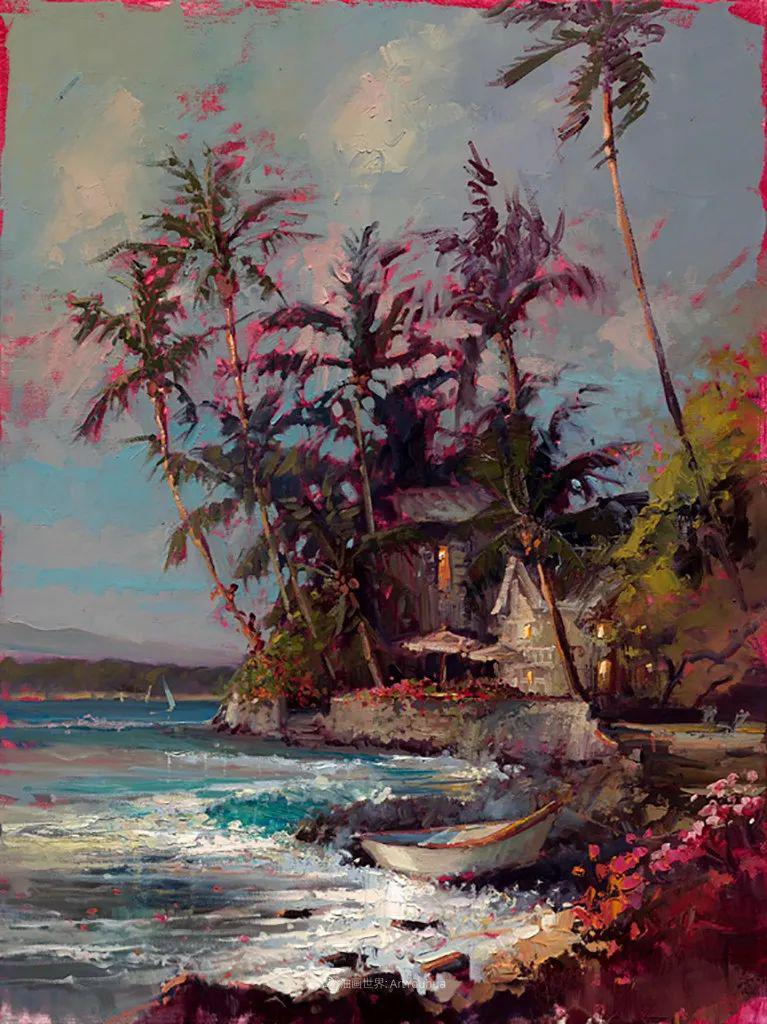 美国画家stevenquartly印象派风景油画作品赏析