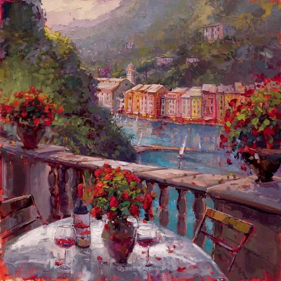 美国画家stevenquartly印象派风景油画作品赏析