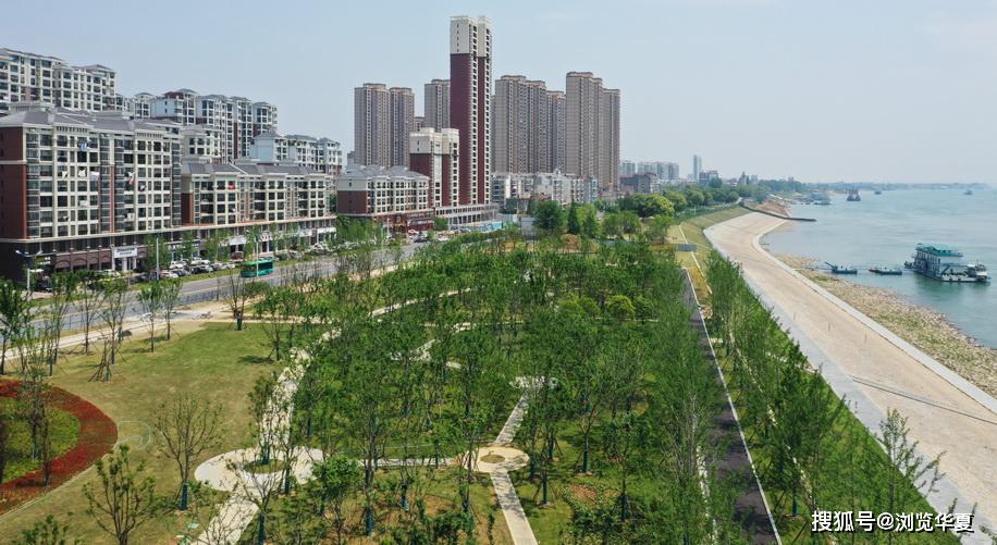 湖北枝江休闲景点滨江游园