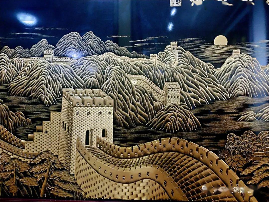 金雕画万里长城为你的墙壁增光添彩!惠风堂铜雕_工艺