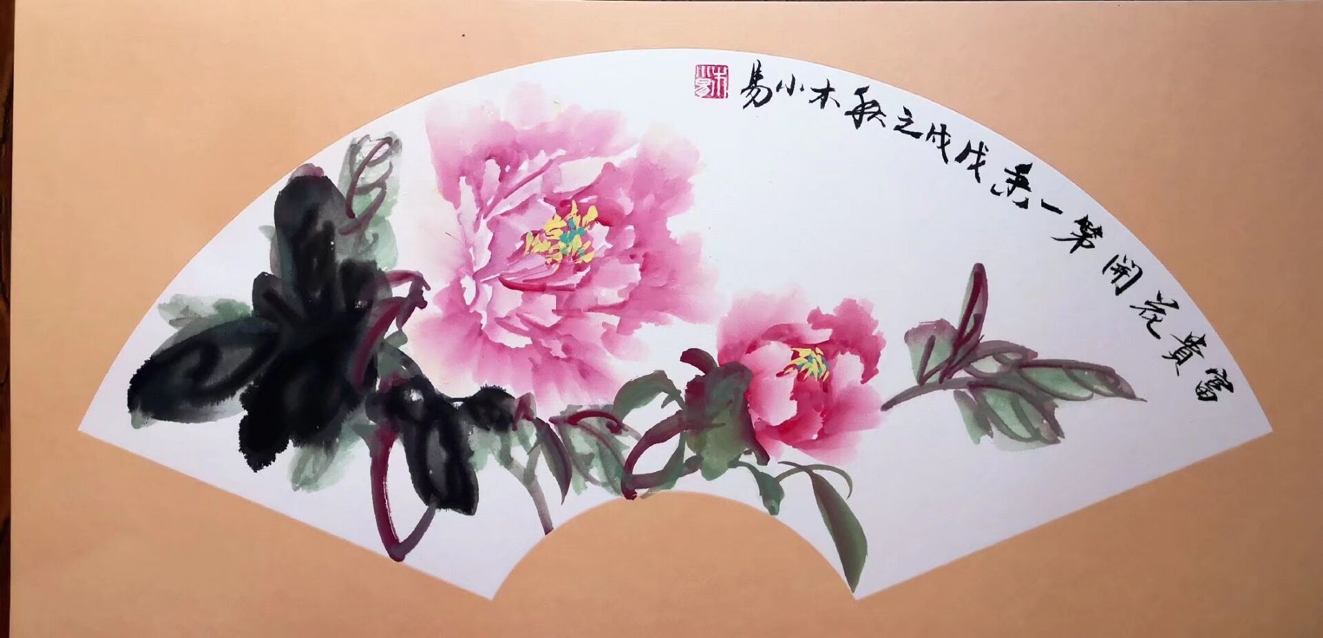 画家木小易艺术作品欣赏_牡丹