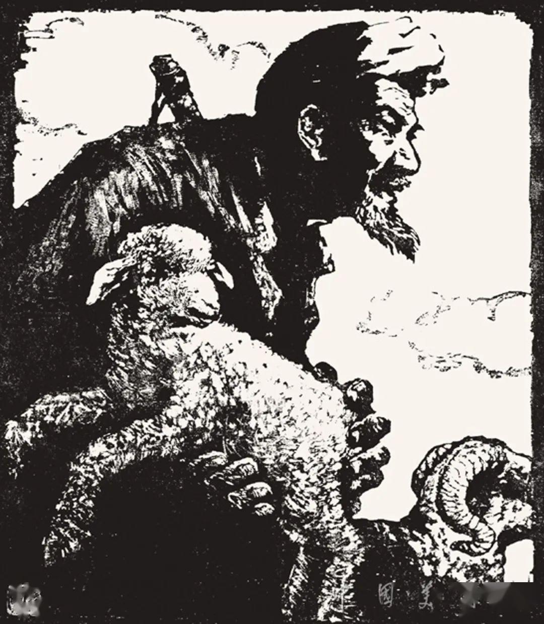 5cm方增先《粒粒皆辛苦》1955年中国美术馆藏版画/纸本30.