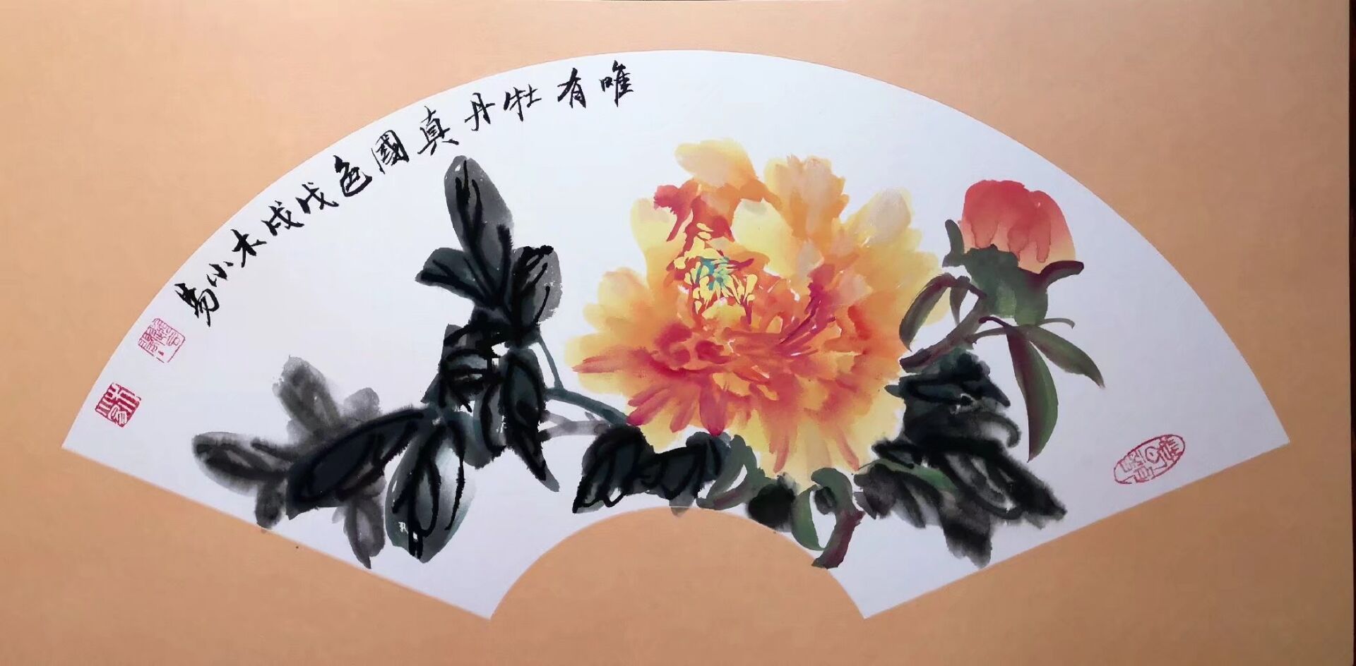 画家木小易艺术作品欣赏_牡丹