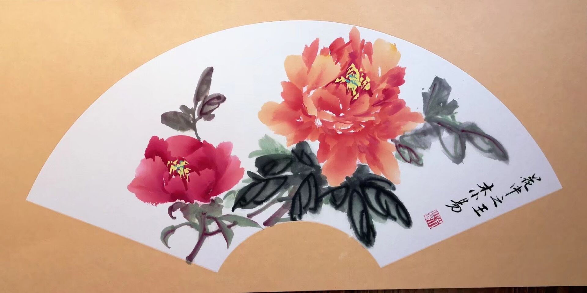 画家木小易艺术作品欣赏_牡丹