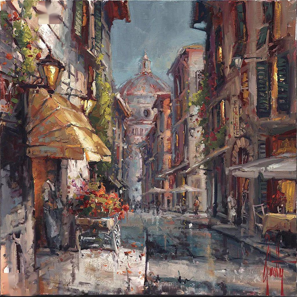 美国画家stevenquartly印象派风景油画作品赏析