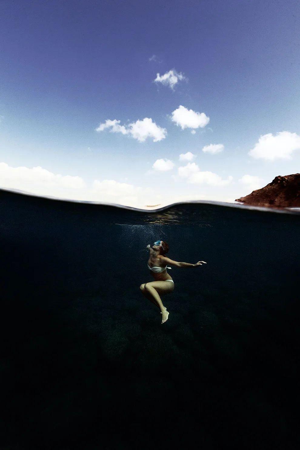 转载令人惊叹的水下摄影50张超酷深海人像唯美又神秘