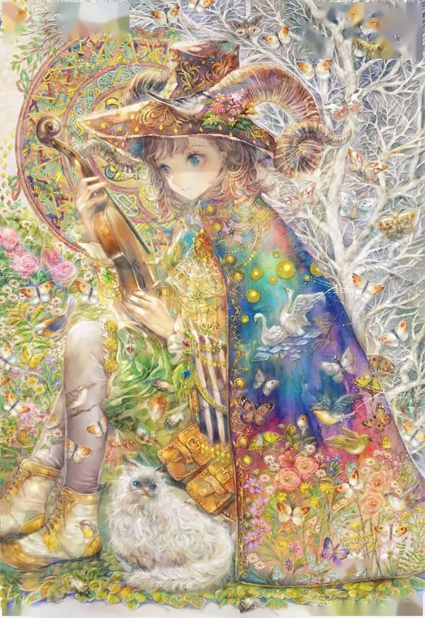 看起来非常有质感painter的仿真水彩绘画工具据说使用的是让人第一眼