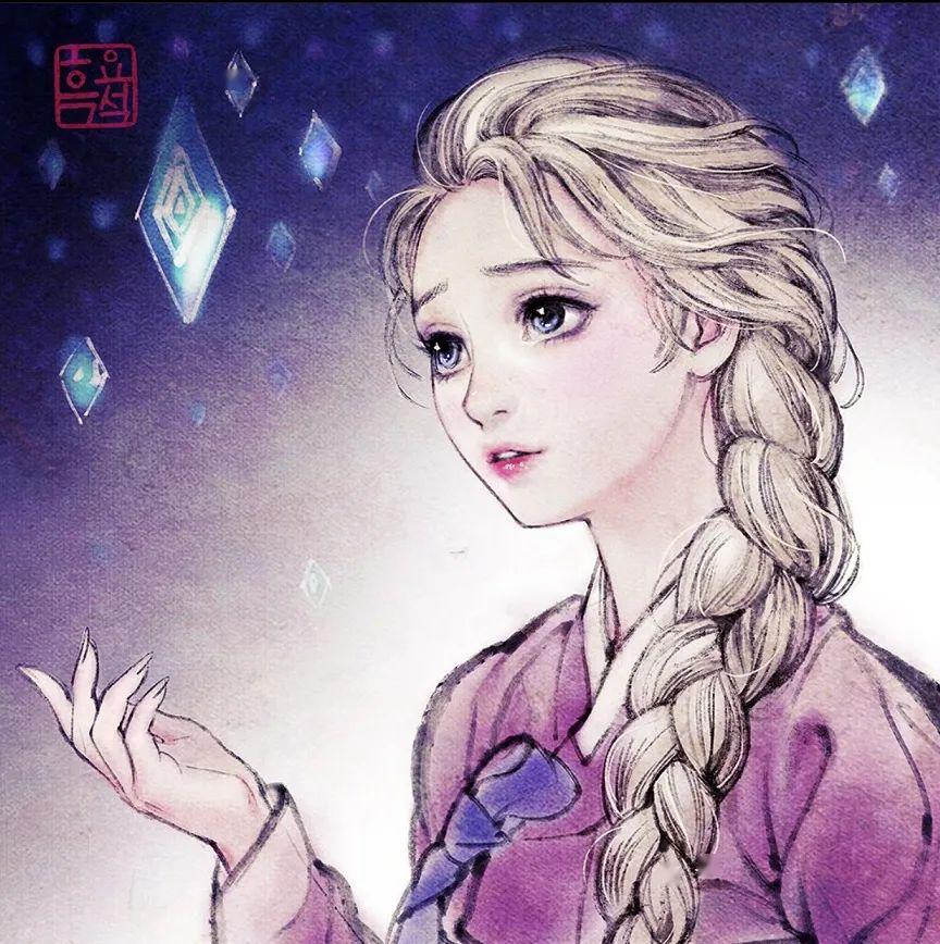 当迪士尼公主穿上汉服