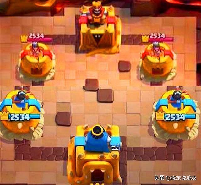 皇室战争皇家塔皮肤不尽人意公主塔像菠萝国王塔故意留后门