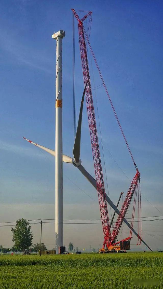 总投资约13亿高156米漯河一个风力发电正在建