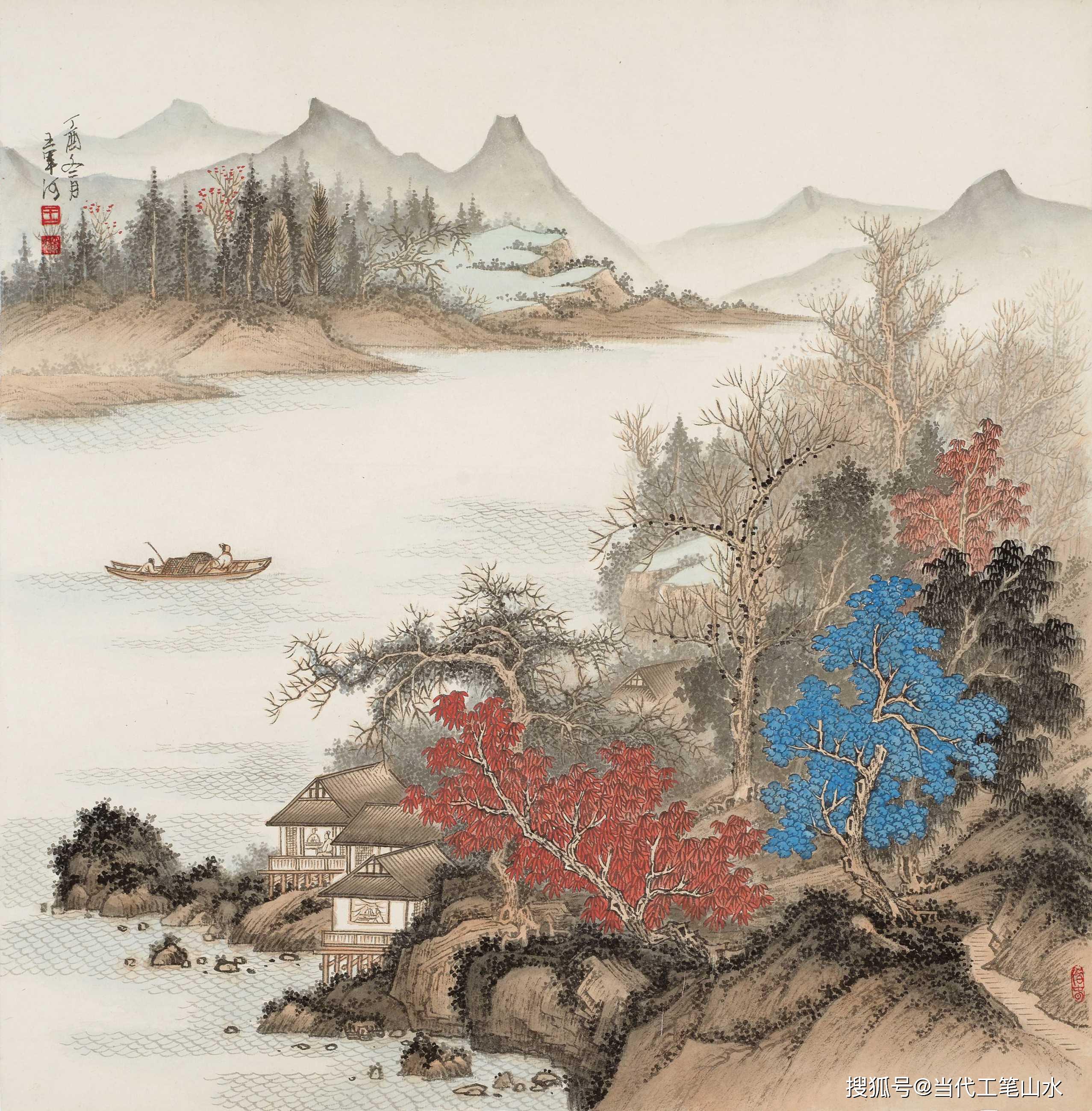 领略我国传统文化的精髓工笔山水画