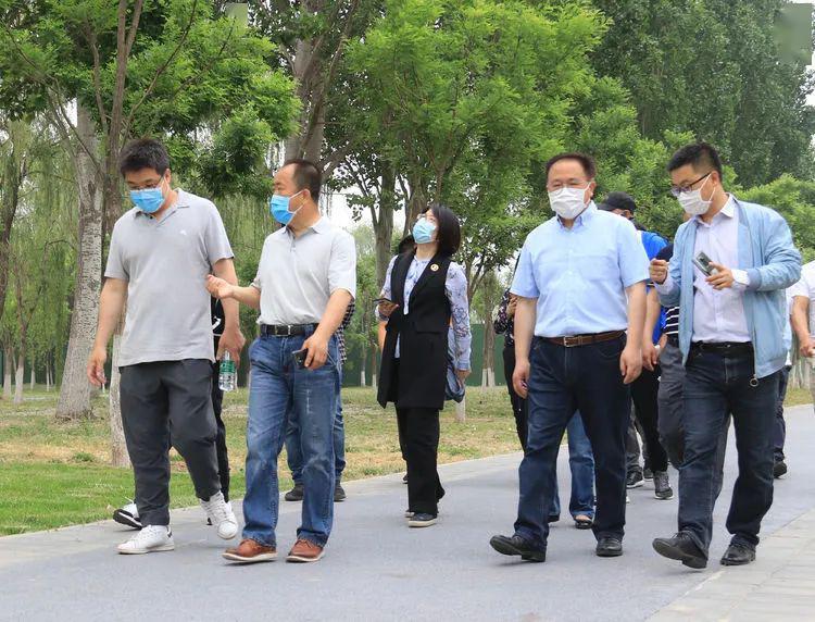 市园林绿化局领导调研崔各庄生态建设