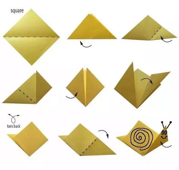 折纸蜗牛步骤图图片