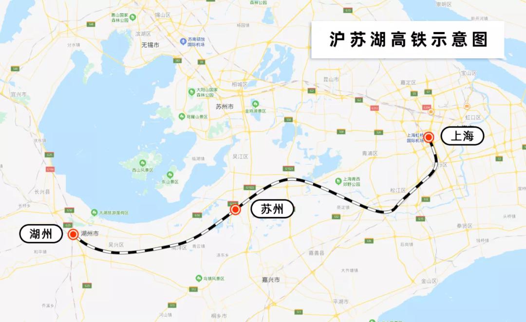 项目建成后,沪苏湖铁路将与沪杭客专,宁杭高铁,湖杭高铁,商合杭铁路