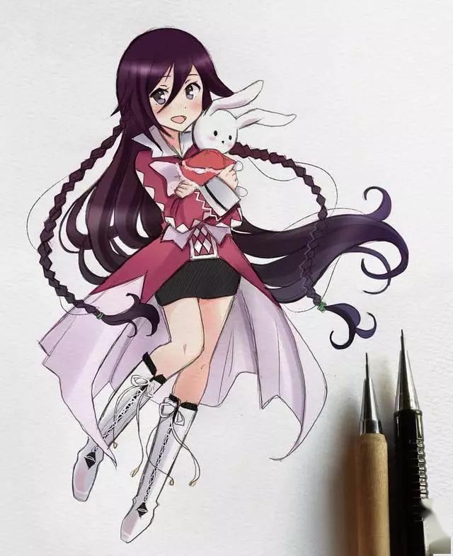 马克笔动漫手绘五一假期的素材已送到拿起画笔劳动一下收藏保存