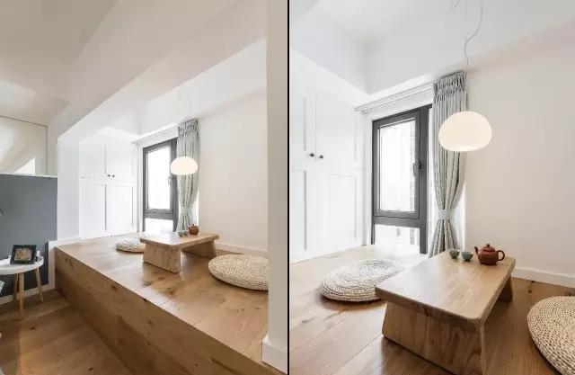 高频使用的洗衣操作方便性在这个区域做了抬高处理同时形成的独立空间